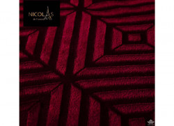 Chăn lông cừu Pháp Nicolas màu đỏ Cherry NCL2013#14
