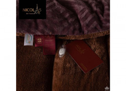 Chăn lông cừu Pháp Nicolas tím dạ yến NCL2015#8