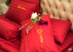 Chăn ga gối khách sạn Olympia cotton lụa 7 món OCL7M01#9