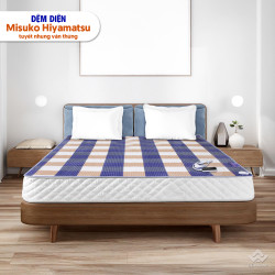 Đệm điện Misuko Hiyamatsu tuyết nhung vân thừng