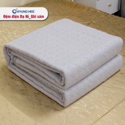 Đệm điện Hàn Quốc Kyung Hee dạ nỉ màu ghi#4