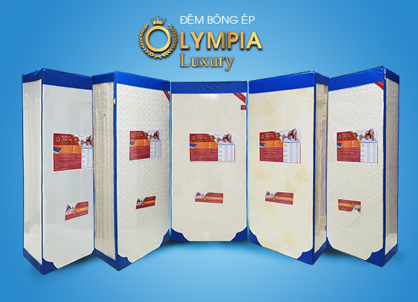 Đệm bông ép Olympia Luxury gấm xốp cao cấp