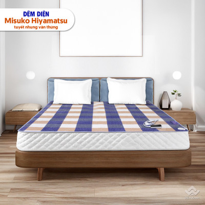 Đệm điện Misuko Hiyamatsu tuyết nhung vân thừng