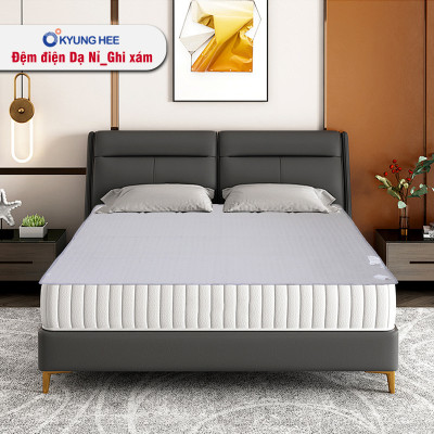 Đệm điện Hàn Quốc Kyung Hee dạ nỉ màu ghi